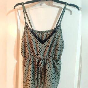 Shein Curve Lace Trim, Spaghetti Strap, Top, Size XL